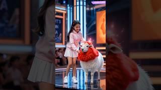 Girl And Sheep Showing Amazing Magic In The Stage! #americasgottalent #britainsgottalent  #magic #ai