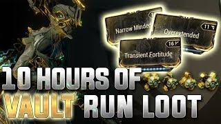 Warframe - Loot From 10 Hours of Solo 4 Dragon Key Orokin Vault Runs!!