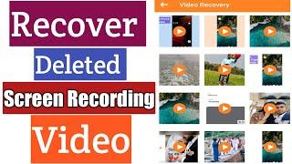 How To Recover Deleted Screen Recording Video in Android Phone