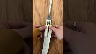 Using a fork to install a zipper pull