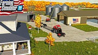 BUILDING AN AMERICAN FARM YARD FROM SCRATCH! (ROLEPLAY) | FARMING SMULATOR 22