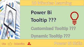 Power Bi Skills. Customised and Dynamic Tooltip