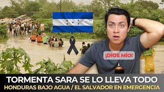 #ENVIVO TORMENTA SARA ARRASA EN HONDURAS Y ALERTA MÁXIMA A EL SALVADOR / BUKELE ENVÍA AL EJÉRCITO