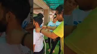 Medical yoga. shoulder traction for frozen shoulder mobility #yoga #therapy #viral #youtubeshorts