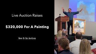 Professional Auctioneer Louis Murad Conducts Live Auction Generating $320,000 For A Painting