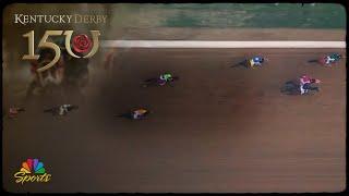 2024 Kentucky Derby overhead view shows Mystik Dan just holding off Sierra Leone charge | NBC Sports