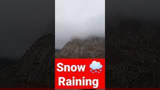 Snow ️ raining enjoying