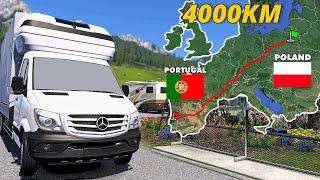 ETS2 Longest Road Trip (Warsaw to Lisbon) Poland to Portugal | Euro Truck Simulator 2