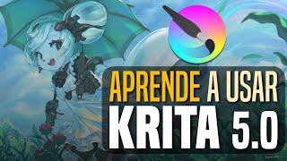 ¡APRENDE A USAR KRITA 5.0! ¡El mejor programa de pintura GRATIS! Tutorial completo de iniciación