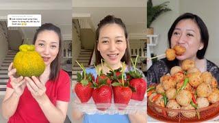 MAKAN STRAWBERRY RAKSASA! - TIKTOK NANAKOOT MAKAN BUAH DAN MAKANAN