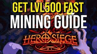 LEVEL MINING FAST | Hero Siege Tips | Season 15