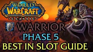 WOW Classic - Warrior Tank (furyprot) - Best in slot guide for Phase 5