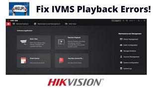 Hikvision IVMS 4200: Playback Tutorial