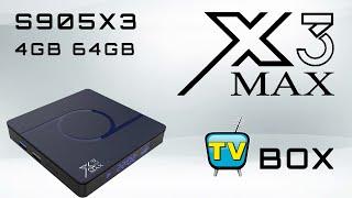 Cheapest X3 Max Amlogic S905X3 4GB 64GB TV Box