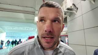 Lukas Podolski po meczu z Jagiellonią Białystok (2024.11.03)