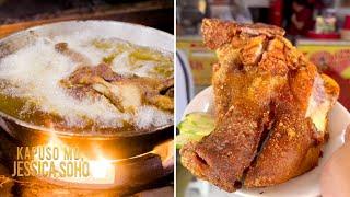 Crispy ulo ng baboy, kayang hiwain ng paper plate at plastic spoon?! | Kapuso Mo, Jessica Soho