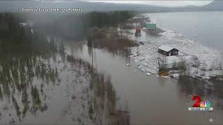 Flooding from Moose Creek in Glennallen