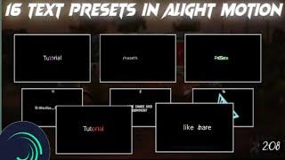 top 20 text animation presets link alight motion | top 10 text animation | new trending text preset