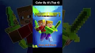 Ep3-AI Help Me Color Minecraft Alex and Steve (10 top images)