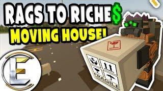 MOVING HOUSE! | Unturned RP Rags to Riches Reboot #5 - Forced to move (Roleplay)