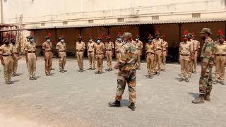 DRILL COMPETITION , NCC CADETS , BATTALION DRILL TEST