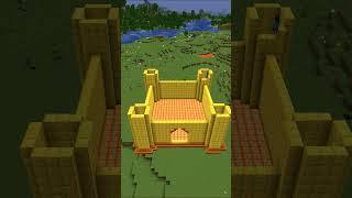 I BUILD A GOLDEN CASTLE IN MINCRAFT || #shorts #short #shortvideo #shortsvideo #totalgaming !