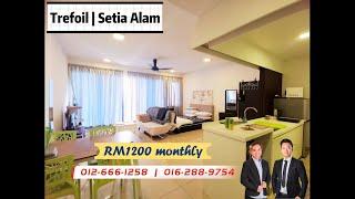 Trefoil Setia Alam | For Rent RM1200 Studio 486sf