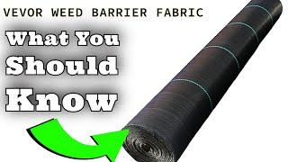 VEVOR Weed Barrier Fabric, Heavy Duty 4x100FT 5.8oz Woven Landscape Fabric, Garden Fabric Weed