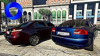 CCDPLANET GTA 5 BMW M5 Е60 ТЕНЬ ДАВИДЫЧА ПРОТИВ AUDI A8 W12 ПЕРЕВОЗЧИКА