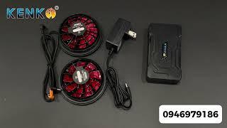 Đập hộp pin quạt áo điều hoà 14v pro max cực xịn và cao cấp, hàng chính hãng bảo hành 12 tháng