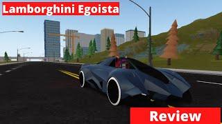 Lamborghini Egoista Review! (Roblox Vehicle Simulator)