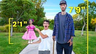 The World's Shortest Woman VS Tallest Man!