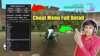 GTA Vice City Menu Cheat Full Detail Video 2023