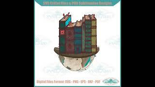 Globe And Vintage Book Vintage Old Books Svg Cutting Files