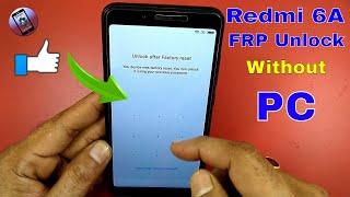 Redmi 6 , 6A google account remove frp lock