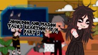 •|Реакция Джон Доу и Мейсона Тало + Т/И (2 часть)/Reaction of John Doe and Mason Talo + Y/N|•