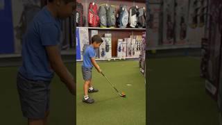 Shopping for a kids’ golf club at Academy.  #kidsgolf #academy #shorts #kidsshorts #outdoors