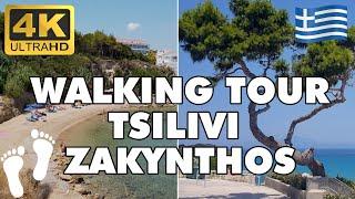 Tsilvi  Planos Zakynthos, Greece【Walking Tour 4k 】