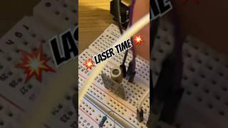 Laser Time!    #circuitdesign #coding #laser #asmr #tech#arduinoproject #arduino #techshorts
