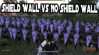 Mount & Blade 2: Bannerlord Shield Wall vs No Shield Wall Test