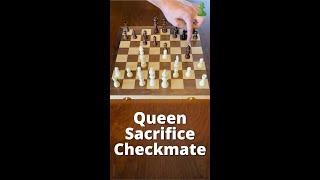 How To Sacrifice Your Queen To Win Chess #Shorts