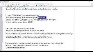 ESXi Patching part-2