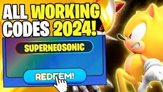 *NEW* ALL WORKING CODES FOR SONIC SPEED SIMULATOR IN 2024! ROBLOX SONIC SPEED SIMULATOR CODES