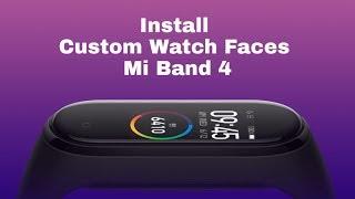 How to make Mi band 4 custom watch face.