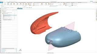 Реверс-инжиниринг в Siemens NX. Как совместить сложные части сканирования?