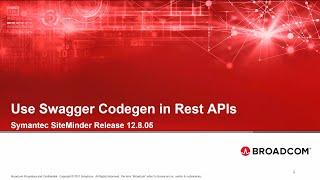 Support for Swagger Codegen in REST APIs