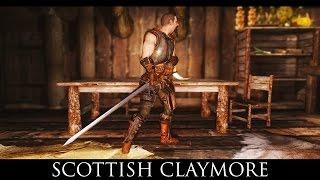 TES V - Skyrim Mods: Scottish Claymore by Billyro