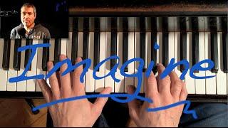 How to really play "Imagine" by John Lennon piano tutorial - con subtítulos españoles opcionales