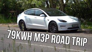 2022/23 new 79kWh Tesla Model 3 Performance real-world range, efficiency and charge speed test.