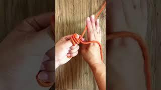 三股蛇结 基础绳结，常用于项链手链收尾 #手工编绳 #实用